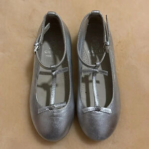 Gucci mary Jane bow kids ballet flats